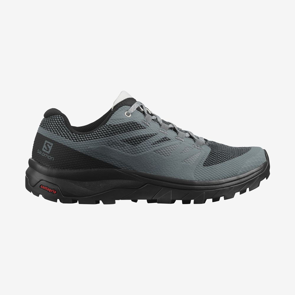 SALOMON OUTLINE GORE-TEX Philippines - Women's Hiking Shoes - Black | 230496-YME